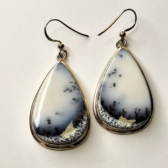 Oval Teardrop Earrings - Picture 1 of 10